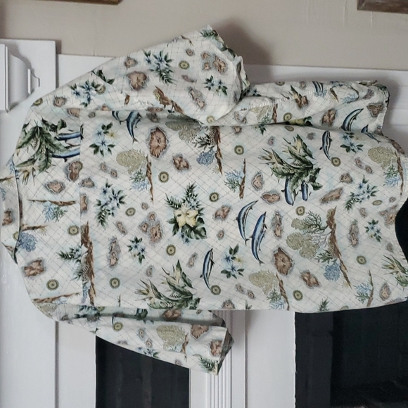 Pierre Cardin tropical scene shirt - Picture 5 of 6